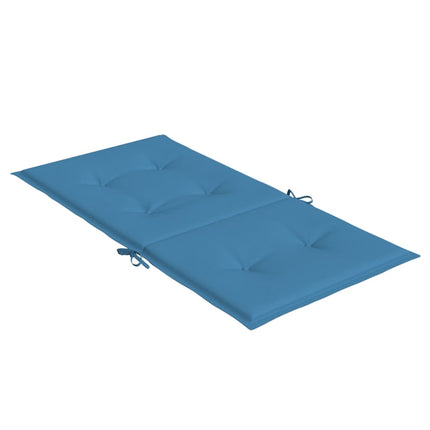 Stoelkussens Lage Rug Stof Gemêleerd Blauw