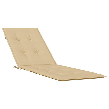 Terrasstoelkussen (75+105) X 50 X 4 Cm Stof Gemêleerd Beige