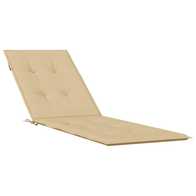 Terrasstoelkussen (75+105) X 50 X 4 Cm Stof Gemêleerd Beige