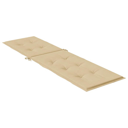 Terrasstoelkussen (75+105) X 50 X 4 Cm Stof Gemêleerd Beige