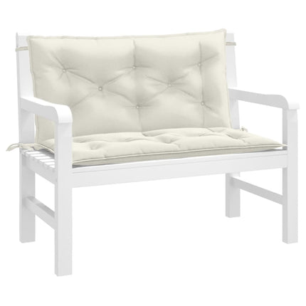 Tuinbankkussens 2 St Stof Gemêleerd Beige