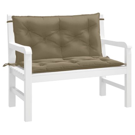 Tuinbankkussens 2 St Stof Gemêleerd Beige