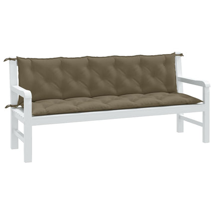 Tuinbankkussens 2 St Stof Gemêleerd Beige