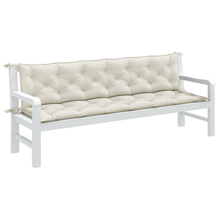 Tuinbankkussens 2 St Stof Gemêleerd Beige