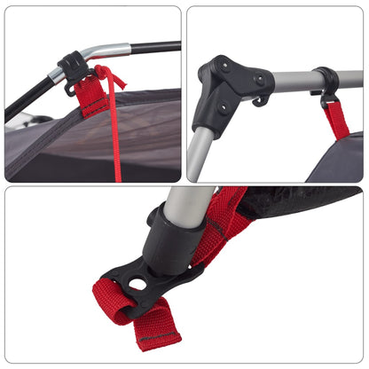 Kampeertent 4-persoons snelontgrendeling grijs en oranje