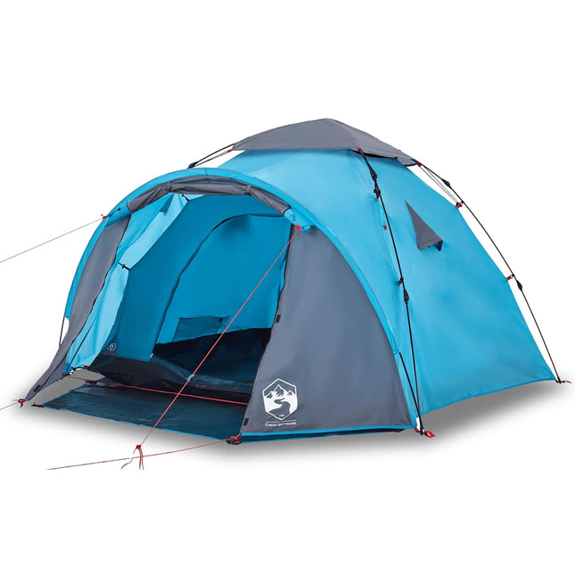Koepeltent 3-Persoons Snelontgrendeling Blauw