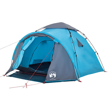 Koepeltent 3-Persoons Snelontgrendeling Blauw