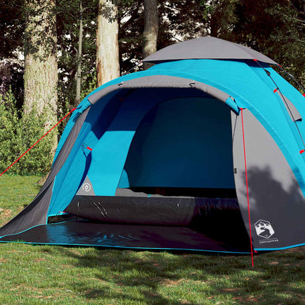 Koepeltent 3-Persoons Snelontgrendeling Blauw