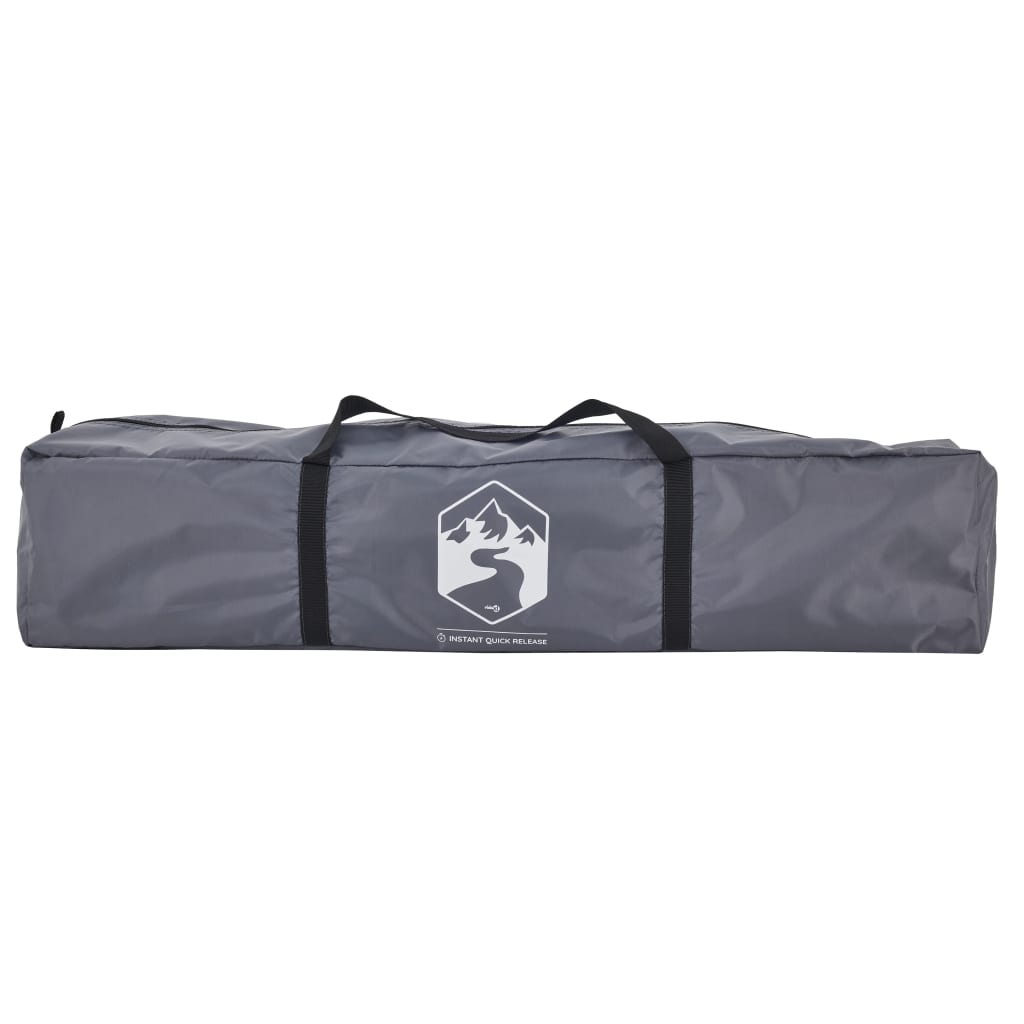 Koepeltent 3-persoons snelontgrendeling grijs en oranje