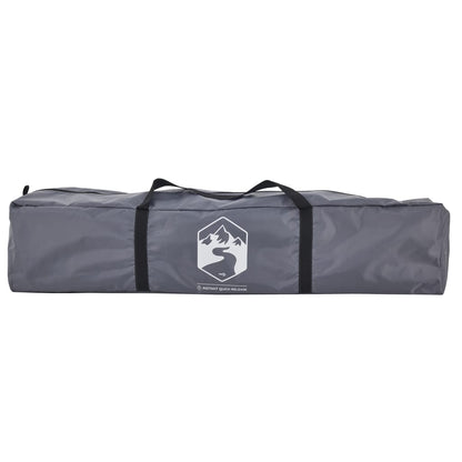 Koepeltent 3-persoons snelontgrendeling grijs en oranje