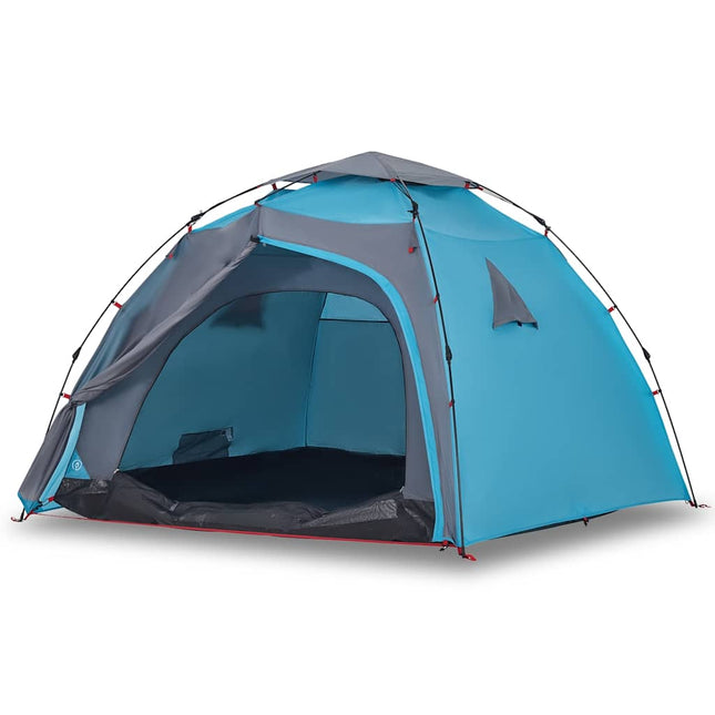 Koepeltent 4-Persoons Snelontgrendeling Blauw