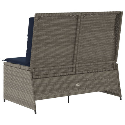 Ligbank Voor In De Tuin Met Kussens Poly Rattan