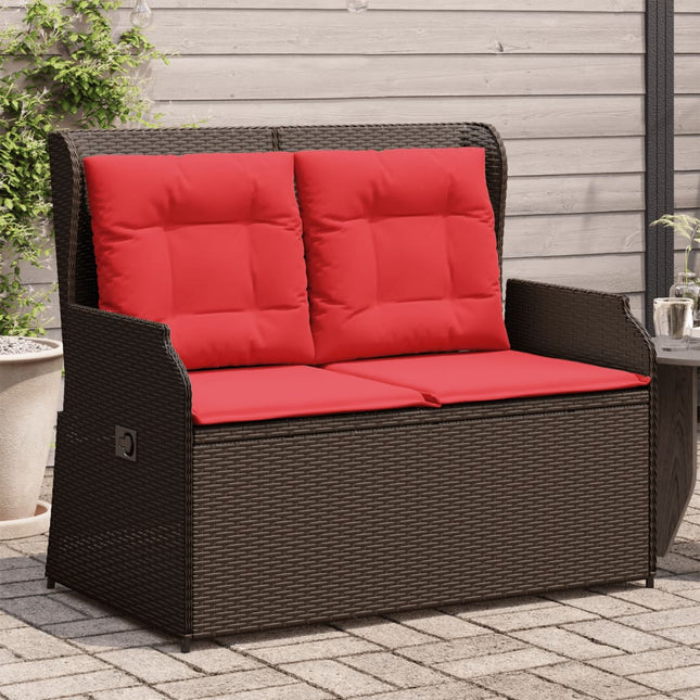 Ligbank Voor In De Tuin Met Kussens Poly Rattan