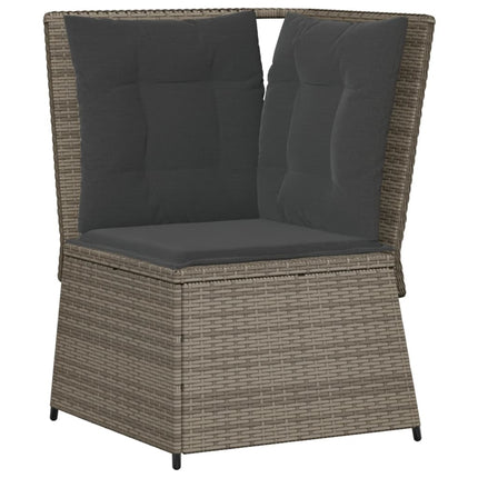 Tuinhoekbank Met Kussens Poly Rattan