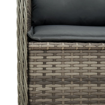 Tuinhoekbank Met Kussens Poly Rattan