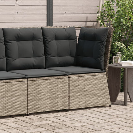 Tuinhoekbank Met Kussens Poly Rattan