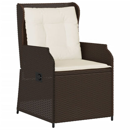 Tuinstoelen 2 St Verstelbaar Met Kussens Poly Rattan