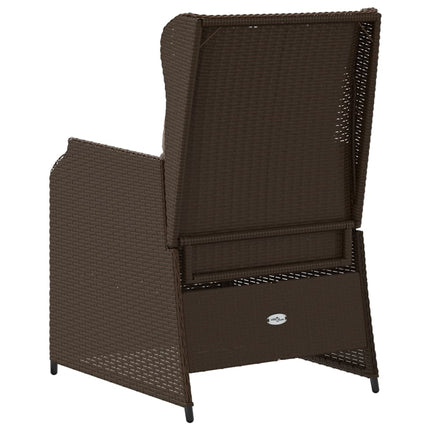Tuinstoelen 2 St Verstelbaar Met Kussens Poly Rattan