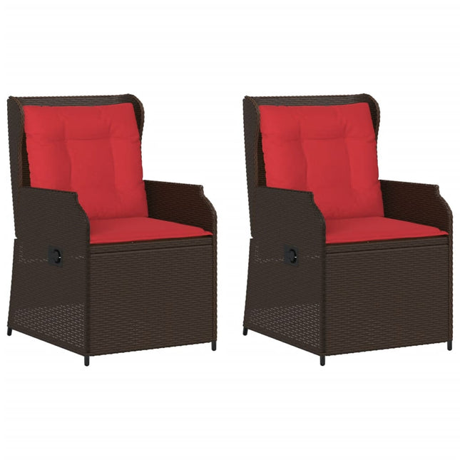 Ligstoelen Voor In De Tuin Met Kussens Poly Rattan