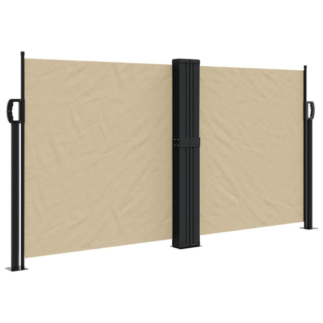 Windscherm Uittrekbaar Beige