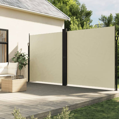 Tuinscherm Uittrekbaar Kleurig Crème