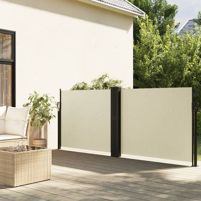 Tuinscherm Uittrekbaar Kleurig Crème