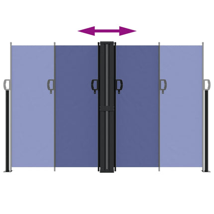 Windscherm Uittrekbaar Blauw
