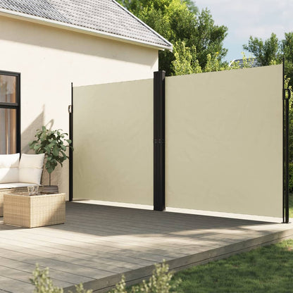 Tuinscherm Uittrekbaar Kleurig Crème
