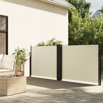 Tuinscherm Uittrekbaar Kleurig Crème
