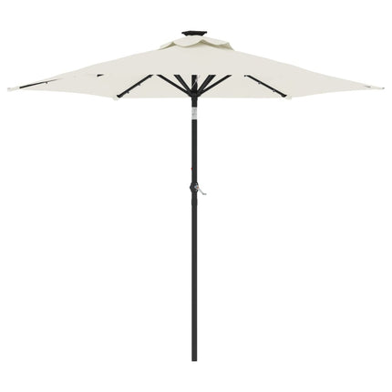 Parasol Met Led's En Stalen Paal 225X225X212 Cm