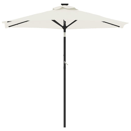Parasol Met Led's En Stalen Paal 225X225X212 Cm