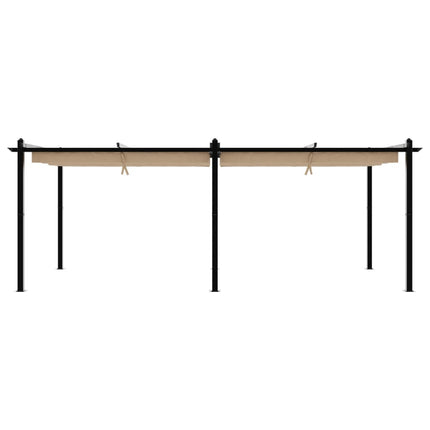 Prieel Met Uittrekbaar Dak 3X6 M Aluminium