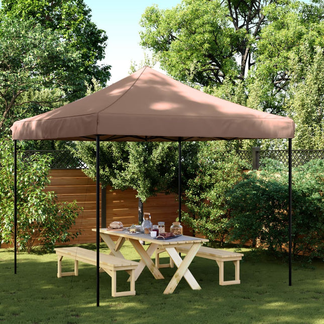 Partytent Inklapbaar Pop-Up 292X292X315 Cm Bruin