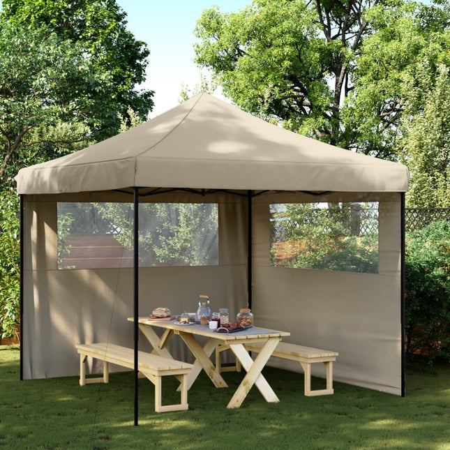 Partytent Inklapbaar Pop-Up Taupe