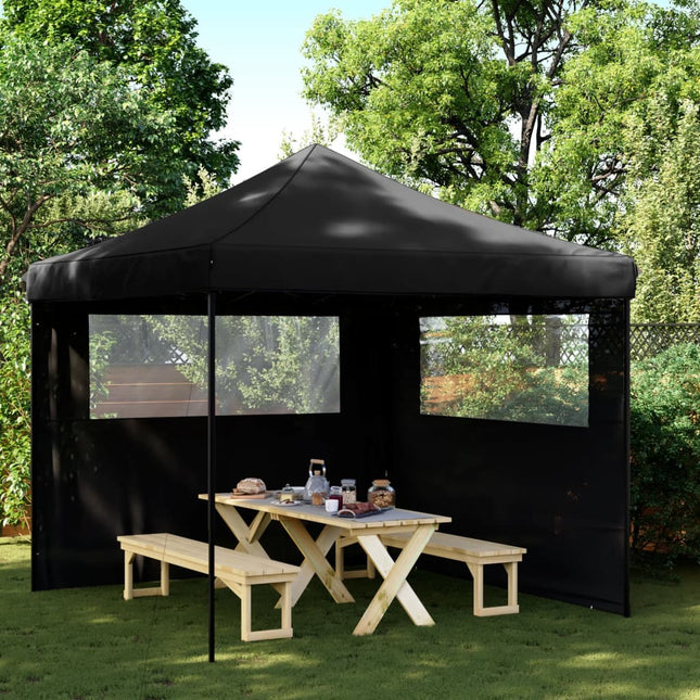Partytent Inklapbaar Pop-Up Zwart