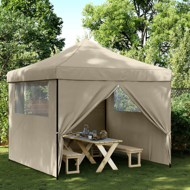 Partytent Inklapbaar Pop-Up Taupe