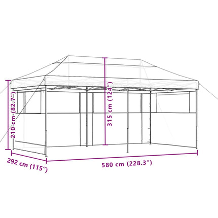 Partytent Inklapbaar Pop-Up Beige