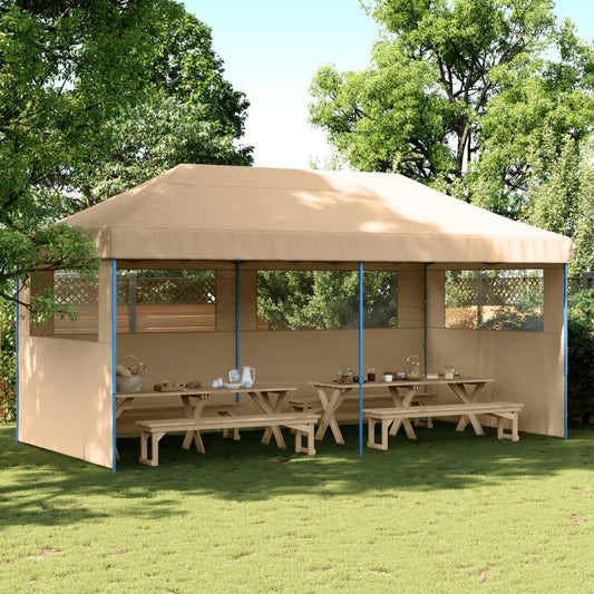 Partytent Inklapbaar Pop-Up Beige