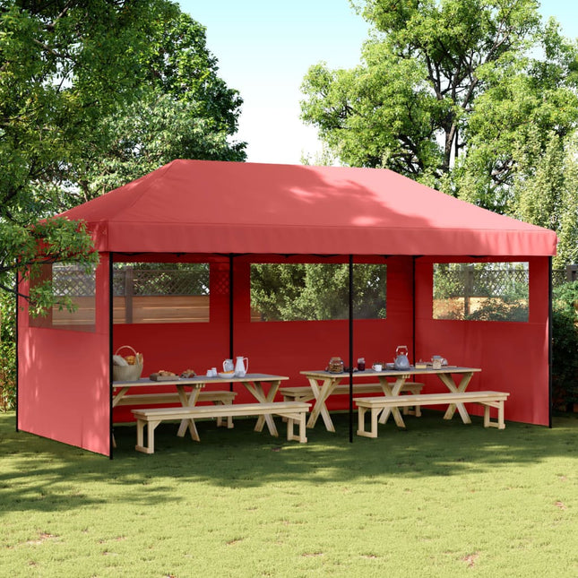 Partytent Inklapbaar Pop-Up Bordeauxrood