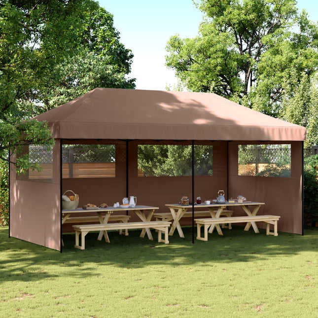 Partytent Inklapbaar Pop-Up Bruin