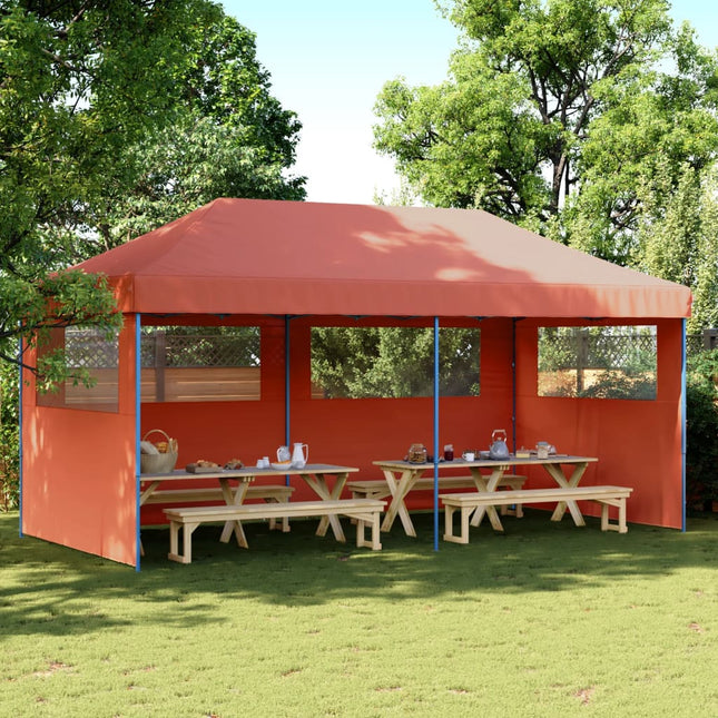 Partytent Inklapbaar Pop-Up Kleurig Terracotta