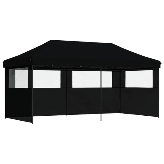 Partytent Inklapbaar Pop-Up Zwart