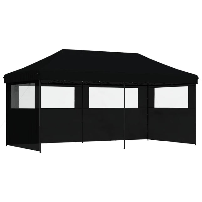 Partytent Inklapbaar Pop-Up Zwart