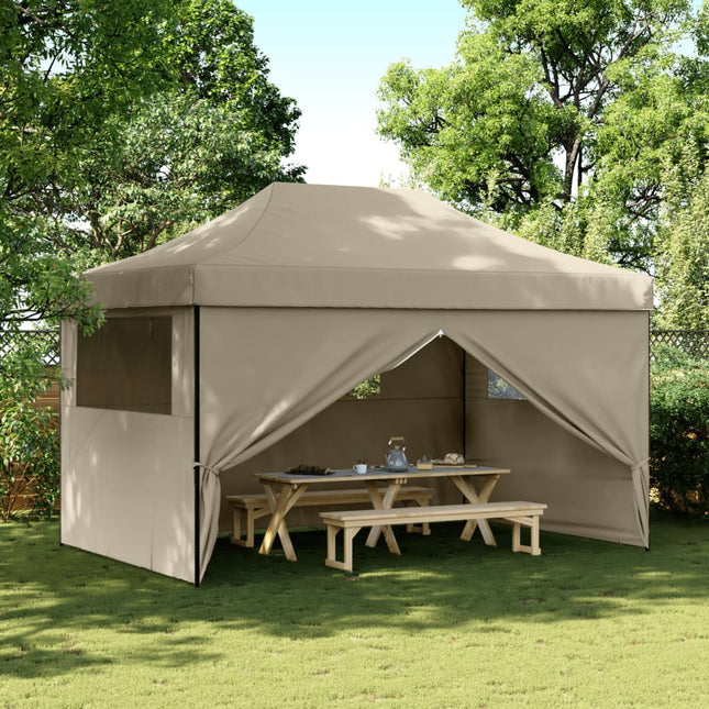 Partytent Inklapbaar Pop-Up Taupe