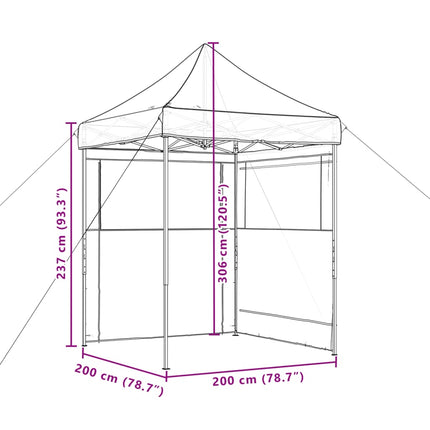 Partytent Inklapbaar Pop-Up Beige