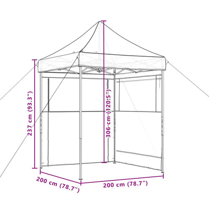 Partytent Inklapbaar Pop-Up Kleurig Terracotta