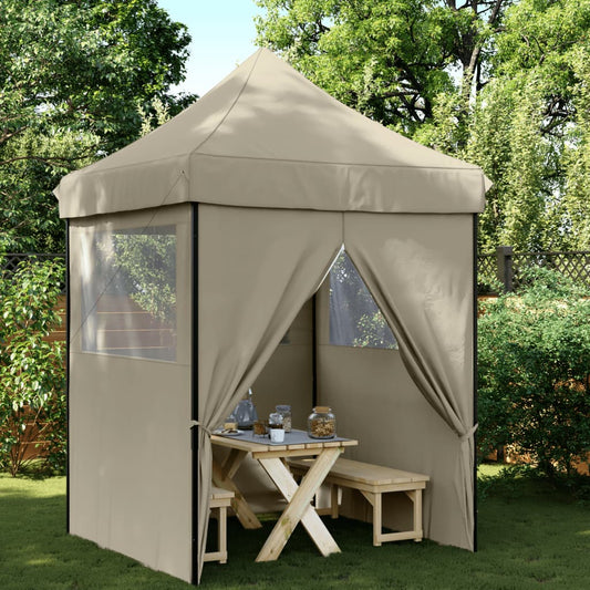 Partytent Inklapbaar Pop-Up Taupe