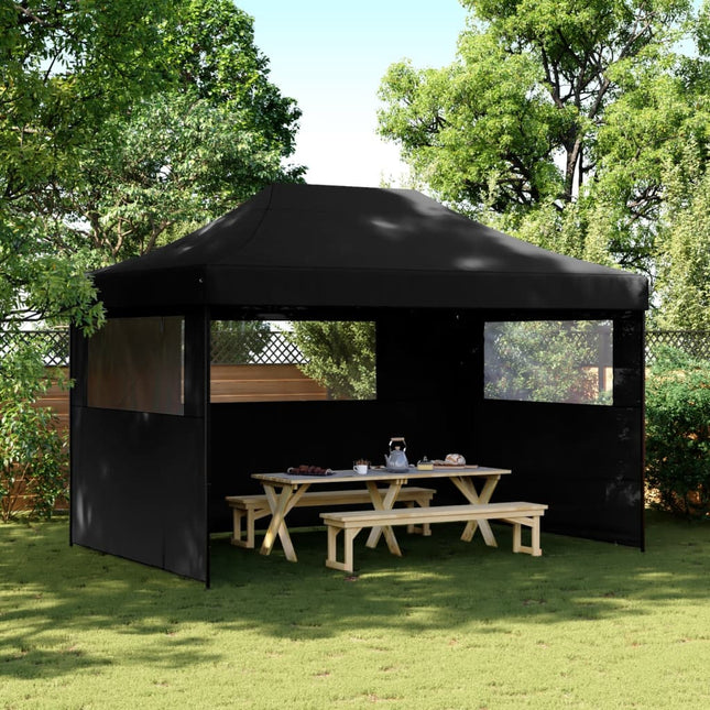 Partytent Inklapbaar Pop-Up Zwart