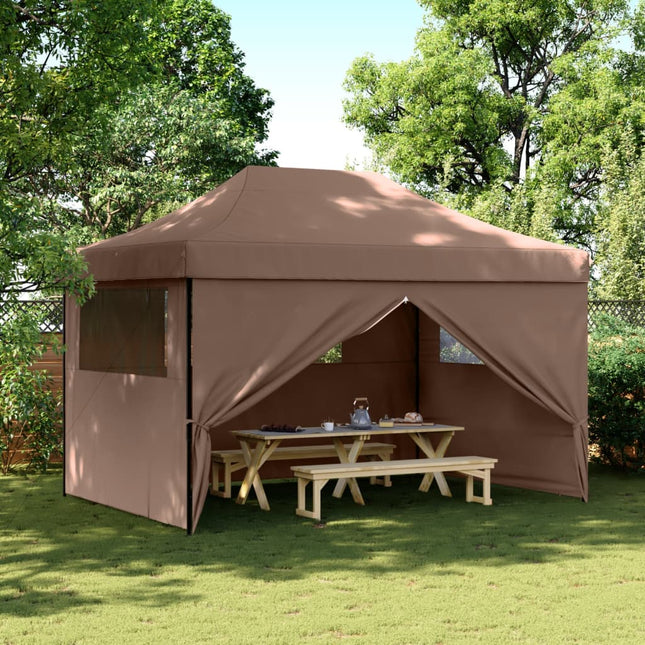 Partytent Inklapbaar Pop-Up Bruin