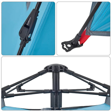 Koepeltent Snelontgrendeling Blauw
